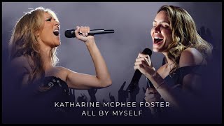 Katharine McPhee Foster • All By Myself with a little help from Céline Dion  Prank for audience [upl. by Norrad]