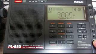 PL660 vs PL680 with KBS World Radio on 9805kHz05192018 [upl. by Anifares]