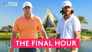 McIlroy vs Fleetwood  The Last 60 Minutes Of The Final Round  2024 Dubai Invitational [upl. by Llevad]