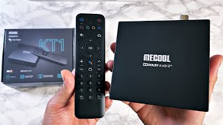 MECOOL KT1 HYBRID Android TV OS Box  MultiTV Tuner  DVB TT2C  S905X4 CPU  Full Review [upl. by Thorny]