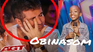 Simon Cowell crying when he heard a song quotObinasomquot by Mercy with an extraordinary voice on AGT 2024 [upl. by Lela]