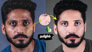 Snapseed smooth face photo editing trick  remove pimples on snapseed  snapseed photo editing tamil [upl. by Aerdnek388]