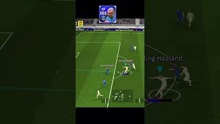 Haaland goal 🤖🤯🥵  haland efootball goal  haland football skills shorts efootball pes pesmobile [upl. by Eserehs]