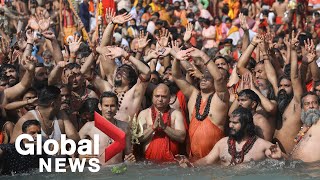 Indias Kumbh Mela becomes quotsuper spreaderquot event as thousands attend festival amid COVID19 surge [upl. by Arnaldo908]