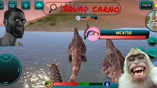 squad carno  gameplay carnotaurus  the cursed isle  dinosaurus [upl. by Dasie]