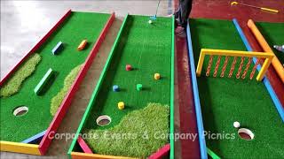 Portable Mini Golf Game Rental  Best Jump Party Rentals  Mandeville Covington Slidell LA [upl. by Specht]