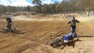 Motocross Rider Front Flip at Cessnock MX 2018 [upl. by Ahsiad]