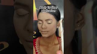 Makeup eyeliner tip how to apply eyeliner perfectly 😃 makeupartist eyeliner beautymakeup [upl. by Suchta627]