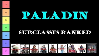 Paladin Subclasses Ranked DampD [upl. by Archy20]