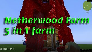 Nether wood Farm Create Mod Style [upl. by Tandy]