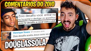 OS COMENTÁRIOS DO ZOIO NÃO SÃO MAIS OS MESMO  DOUGLASSOLA  Leozin React [upl. by Naruq]