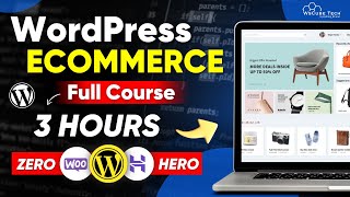 Create Complete ECommerce Website with WordPress  WordPress WooCommerce Full Course 2024 [upl. by Ahsenre]