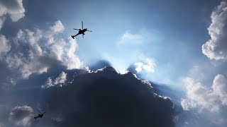 Apache helicopters do a flyover Gwanghwamun Square I 광화문광장 상공을 날으는 아파치 헬기 [upl. by Euqinomad770]