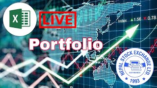 NEPSE Portfolio on Excel for Free Live Data Update [upl. by Ecirbaf]