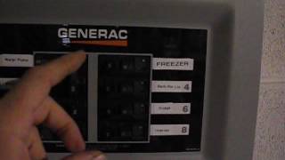 Generac Manual Transfer Switch Installed [upl. by Redep460]