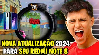 ATUALIZADO MELHOR SENSIBILIDADE E DPI REDMI NOTE 8 FREE FIRE 2024 [upl. by Lazare]