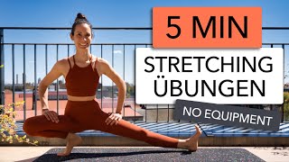 5 MIN STRETCHING ÜBUNGEN FÜR DEN UNTERKÖRPER  Mach das jeden Tag [upl. by Enialedam]