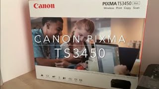 Canon Pixma TS3450 beüzemelése patron behelyezése nyomtató toner kellékanyag patron besttoner [upl. by Marcelle]