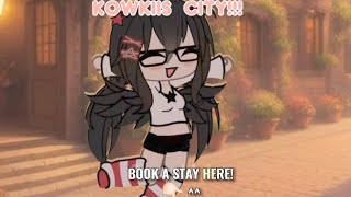 exploring kowkii city 3  kowkiicity kowkii gacha dontflop [upl. by Ahsietal421]