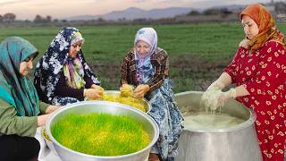 Nomadic Life Cooking Samanou for 1000 People in the Countryside [upl. by Anilorac]