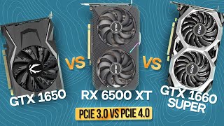 GTX 1650 vs RX 6500 XT vs GTX 1660 SUPER ОБЗОР И ТЕСТ  ТЕСТ RX 6500 XT PCIe 30 vs 40 [upl. by Dnalyram]