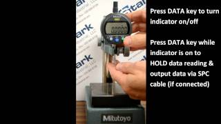 Mitutoyo Indicator Setting Overview [upl. by Nnateragram]