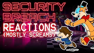 FNAF SECURITY BREACH  Reaction Compilation [upl. by Ssecnirp558]