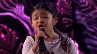 Little ANGELICA Hales PHENOMENAL Cover of Without You  Americas Got Talent 2017 SEMIFINALS [upl. by Eittol]