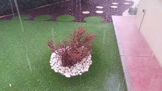 Hailstones Rain Weather Nature Amazing viralvideos [upl. by Christmas]