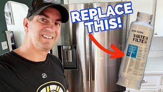 How To Replace Samsung Refrigerator Water Filter [upl. by Mcgaw]