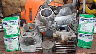 Scored chainsaw cylinders and pistons can they be reused [upl. by Lareine826]