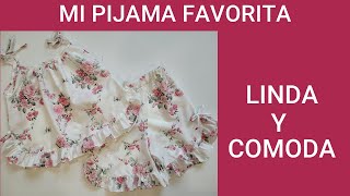 28 PIJAMA DE VERANOPATRONES Y COSTURA [upl. by Ihdin]