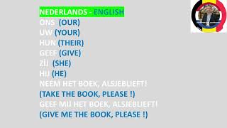 We leren NEDERLANDS DUTCH  ENGLISH [upl. by Nemrak]