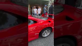 Ferrari Luxury CarsBeverly Hills🌴 Car Show shorts ferrari cars lifestyle [upl. by Aynotal]