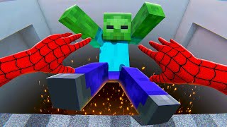 Throwing Minecraft Zombies Into the ABYSS  Bonelab VR Mods [upl. by Hirasuna]