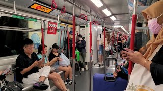 Hong Kong  MTR Ride from Tsuen Wan to Tsim Sha Tsui MTR Station mtr train [upl. by Adrial]