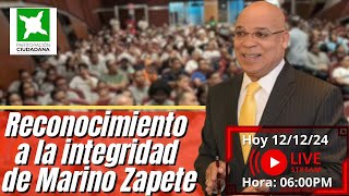 Reconocimiento a la integridad de Marino Zapete  121224 [upl. by Marbut105]