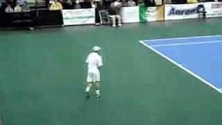 Roddick imitates agassi [upl. by Thormora459]