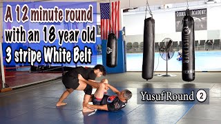 Rolling with an 18 year old 3 Stripe White Belt for 12 minutes [upl. by Afira]