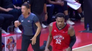 Justin Brownlee WAXES HOT FROM LONG RANGE for Ginebra vs Meralco 🥵  PBA Season 49 Governors Cup [upl. by Jonie]