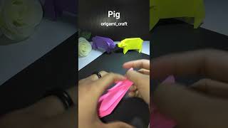 PIG ORIGAMI TUTORIAL  STEP BY STEP FOLDING  CRAFT [upl. by Siger]