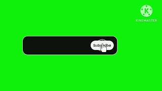 Youtube Animated Green screen Subscribe button with bell icon sound tone [upl. by Pare]