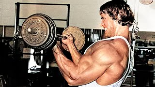 Arnold Schwarzenegger ARMS Workout Routine Before Bodybuilding Competition [upl. by Emirak296]