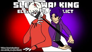 Sleepwalking A original minecraft music video Elemental conflict [upl. by Mindy805]