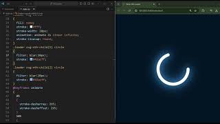 CSS SVG Neon Loader Animation Effectswebdevelopment programming coding html css javascript [upl. by Llamaj]