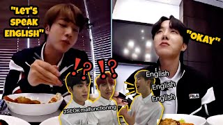 2SEOK  Jin And Hobi Being Secretly Fluent In English [upl. by Ecnarretal119]