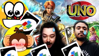 Doto Trying To Make Big Brain Plays Uno w Dotodoya MoonMonkey and HomBKE [upl. by Irolam]