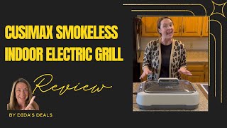 CUSIMAX Smokeless Indoor Electric Grill Perfects The Indoor Grill Game [upl. by Hudnut849]