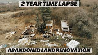 2 YEARS OFF GRID Everything we built on our abandoned land Renovation TIME LAPSE [upl. by Pruchno]