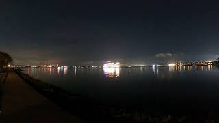 Southampton water from Hythe nightlapse 27th Oct 2024 gopro [upl. by Inalem155]